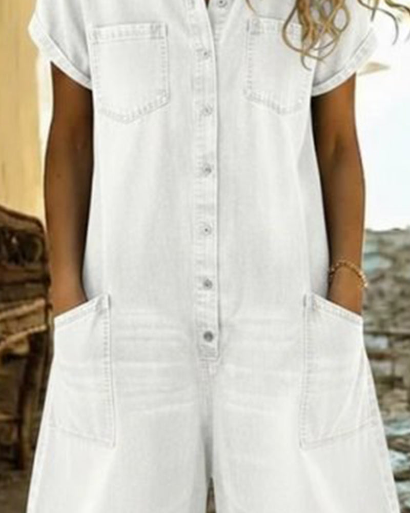 Clara | Easy Denim Jumpsuit
