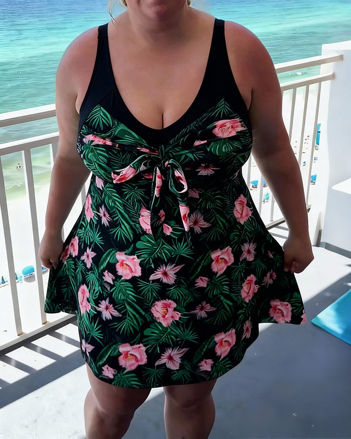 Relaxed Print Two-Piece Swimsuit
