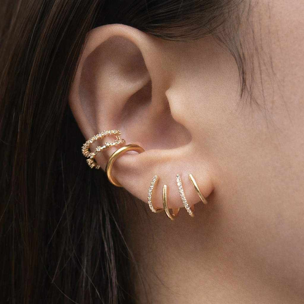 Elena | Elegant Spiral Earrings