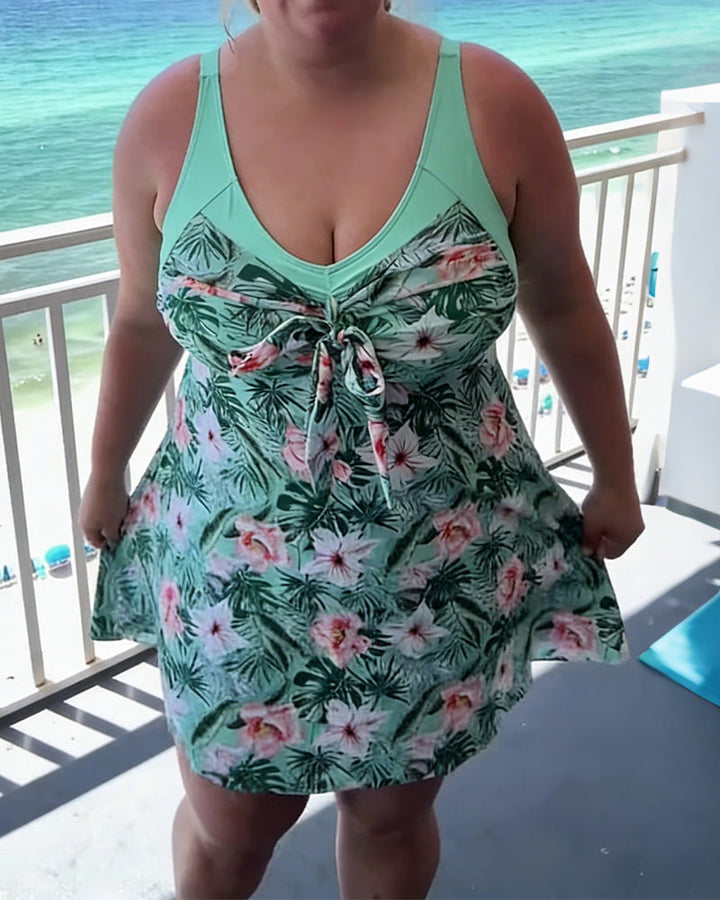 Relaxed Print Two-Piece Swimsuit