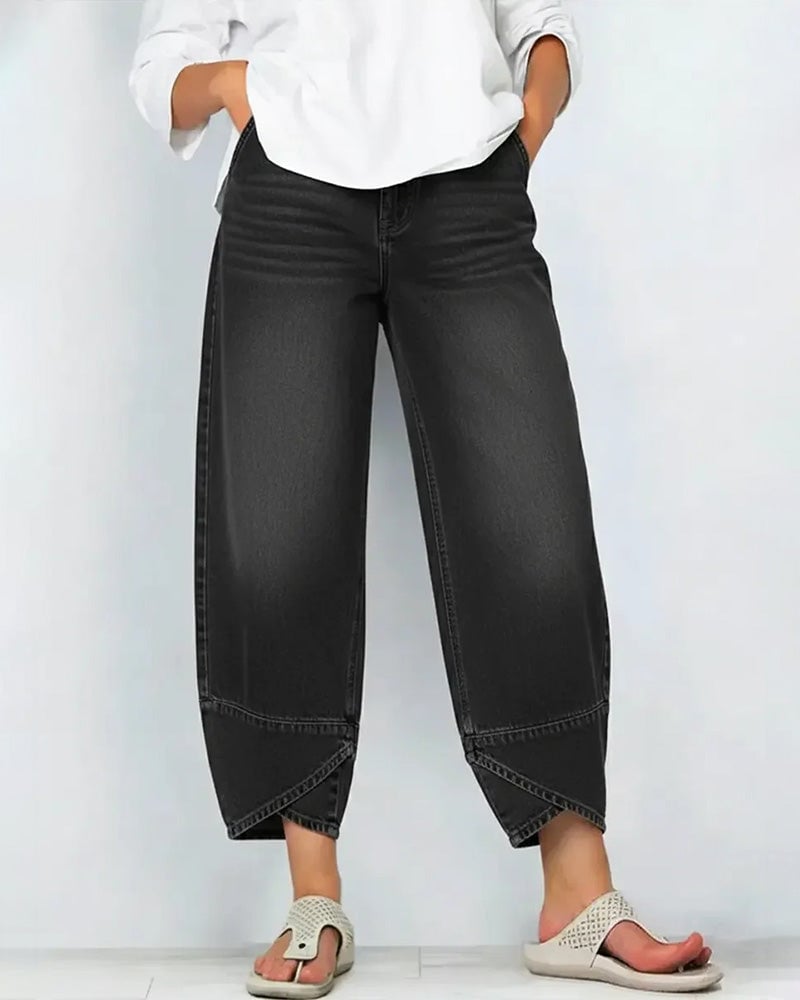 Sienna | Denim Panel Detail Pants