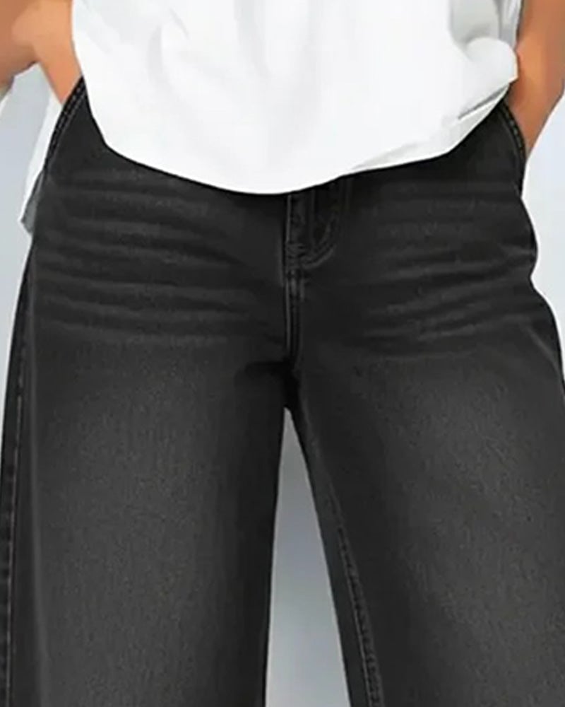 Sienna | Denim Panel Detail Pants