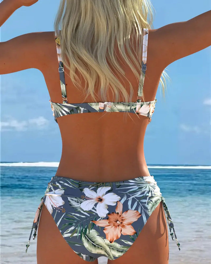 Chic Printed Bikini Set
