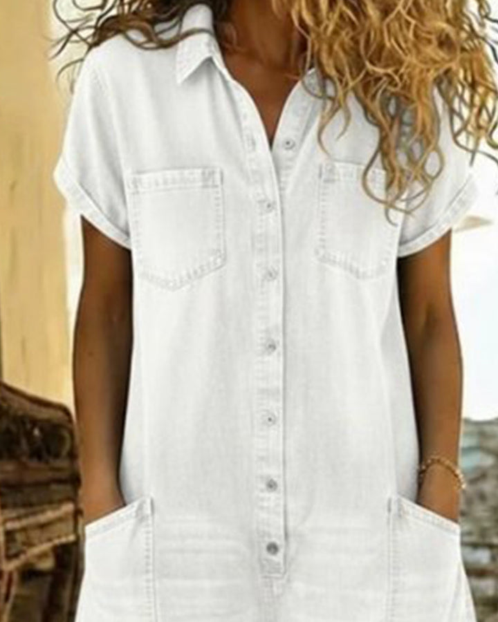 Clara | Easy Denim Jumpsuit