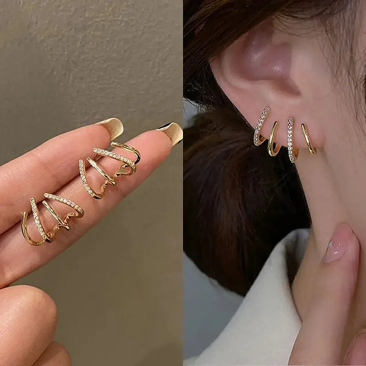 Elena | Elegant Spiral Earrings