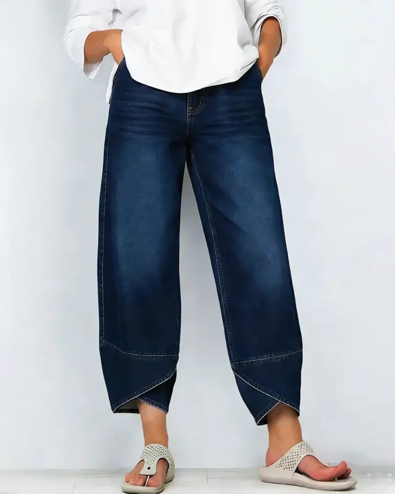 Sienna | Denim Panel Detail Pants