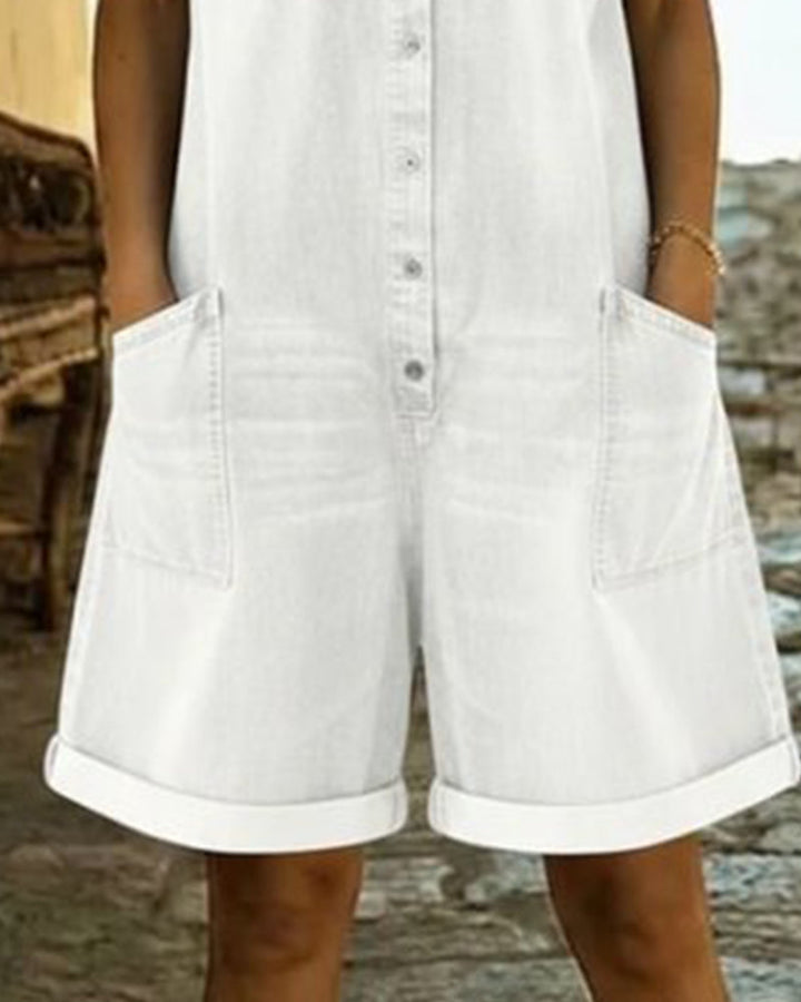 Clara | Easy Denim Jumpsuit